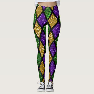 Röntgendiamanter, festlig bakgrund leggings