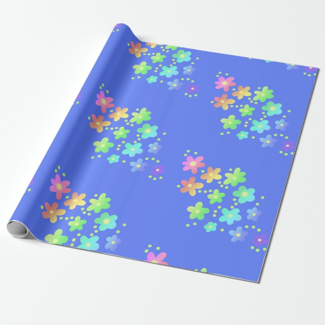 Röntgenövertoningsblommor, Papper radbrytning Presentpapper (Utrullad)