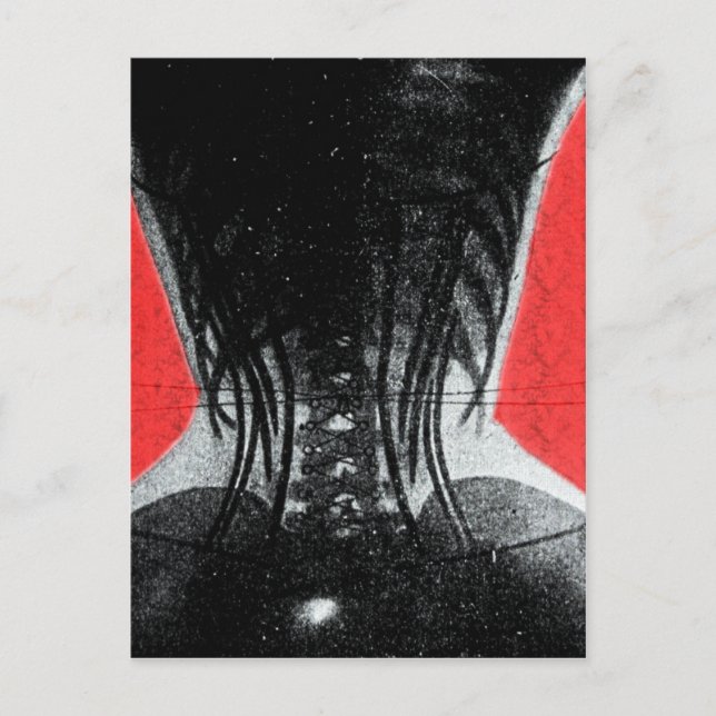 röntgenstråle av kvinnor i ett vykort för korset (Framsida)