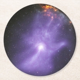 Röntgenstrålteleskop 'Spöklik kosmisk hand' Underlägg Papper Rund