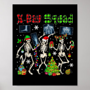 Röntgenstyrkan Jul Tre Santa Ren Tomte Röntgen Sk Poster