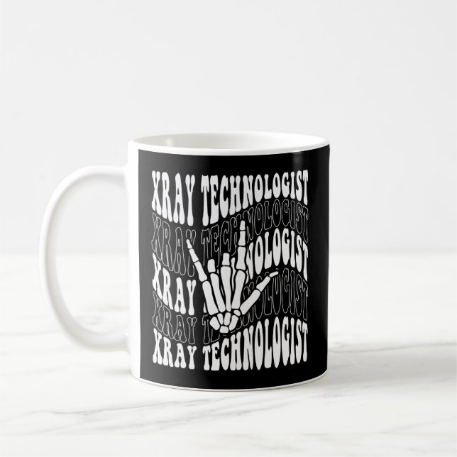 röntgentekniker för radiograf eller radiologi kaffemugg (Vänster)
