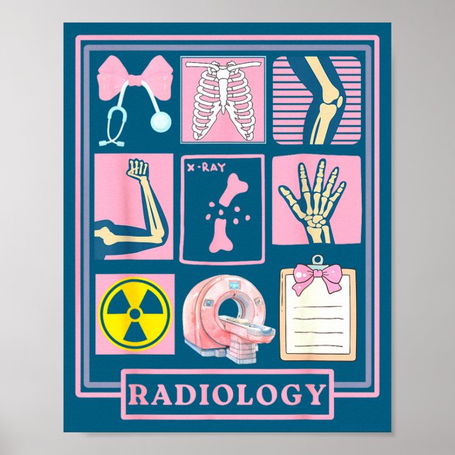 Röntgentekniker radiologi hälsovård uppskattning poster (Framsidan)