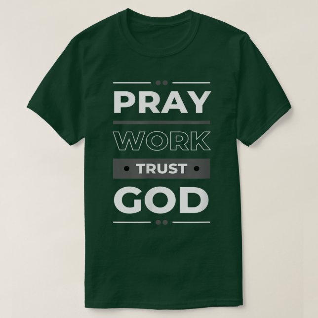 Röntverk och tillit gudshow-positivitetsmeddelande t shirt (Design framsida)