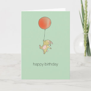 Roo Bunny - Red Big Balloon Kort