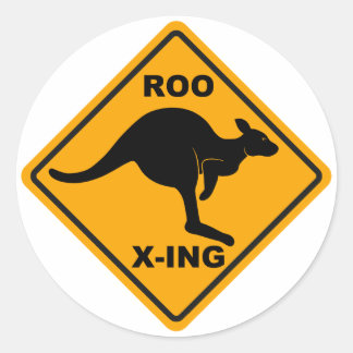Roo Xing-teckendesign Runt Klistermärke