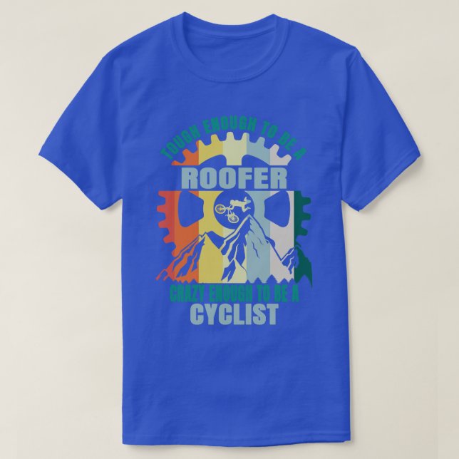 Roofer Biker Design T Shirt (Design framsida)