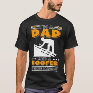 Roofer Construction Heest Working American Fearl T Shirt