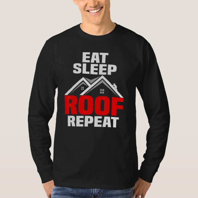 Roofer Craft Tak-takverksamhet 1 T Shirt (Framsida)