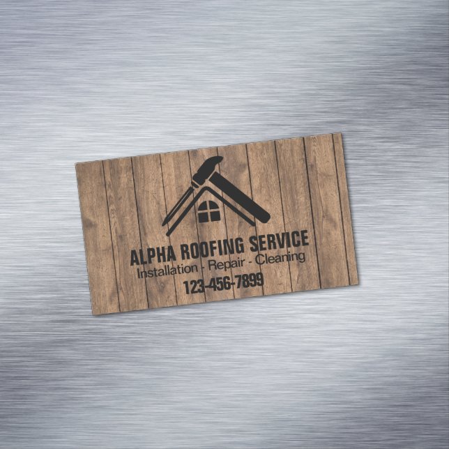 Roofer för bygg- och anläggningsarbeten, Tak Magnetiska Visitkort (In Situ)