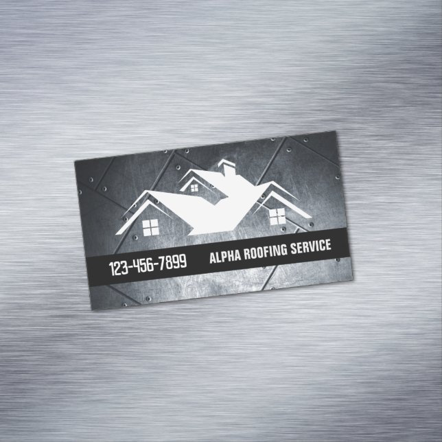 Roofer för reparation av handyman Tak Magnetiska Visitkort (In Situ)