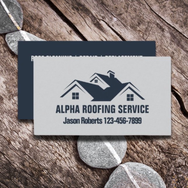 Roofer för reparation av handyman Tak Visitkort (Handyman Roof Repair Construction Roofing Roofer Business Card)