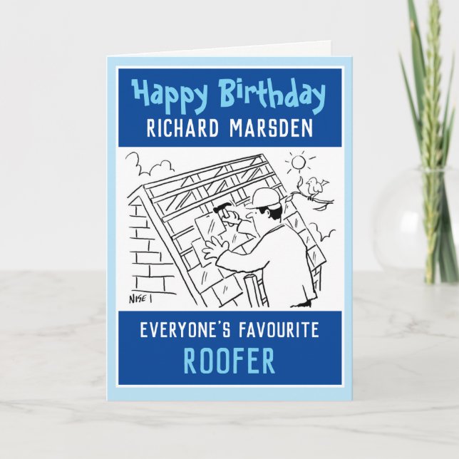 Roofer från Grattis på födelsedagen Kort (Framsida)