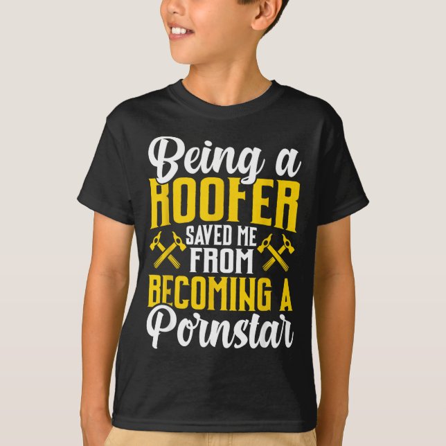 Roofer Funny Roofing Tee For Coworker Novelty  (Framsida)