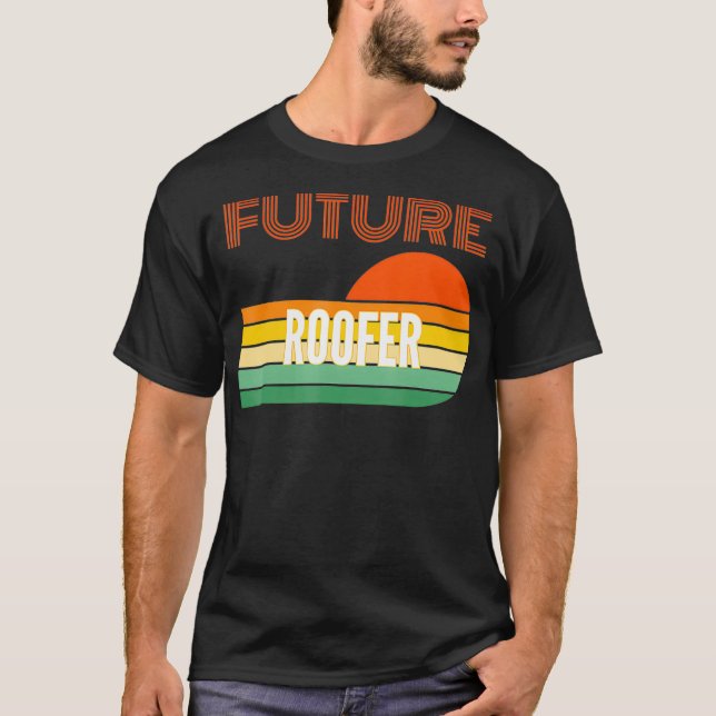 Roofer Gifts Future Roofer  T Shirt (Framsida)
