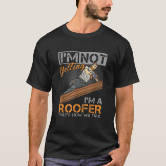 Roofer Hammer Tak Mechanic Construction Crateur T Shirt