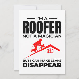 Roofer Humor - gör att läckor försvinner Julkort