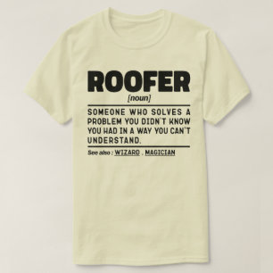 Roofer Noun Definition Roofing ConTRAP Coola Pappa T Shirt