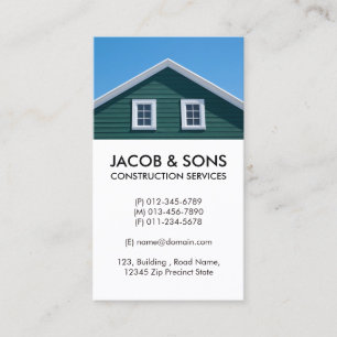 Roofer Roofing Construction Visitkort