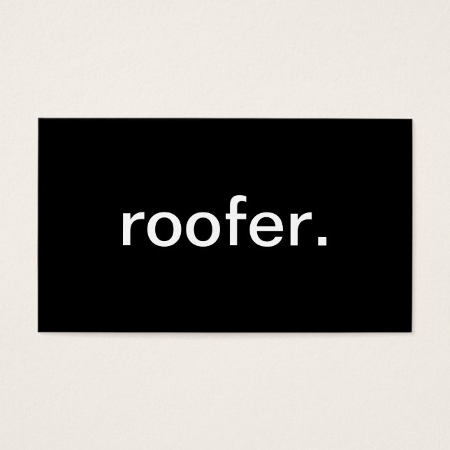 Roofer Visitkort (Framsidan)
