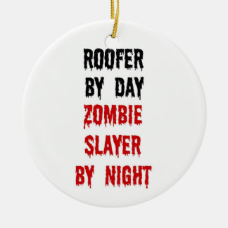 Roofer Zombie Sayer Julgransprydnad Keramik