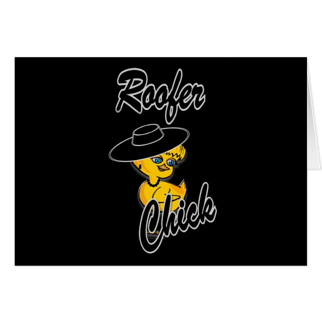 Rooferchick #4 hälsningskort (Framsidan Horizontal)