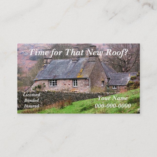 Roofersvisitkort Visitkort (Framsida)