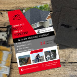 Roofing Business Red Flygblad<br><div class="desc">Designad för takföretaget ägare,  chef eller anställd. Anpassadet är 100 % för all text och alla foton. Den här produkten är ett underbart sätt att marknadsföra ditt företag och generera försäljning. Efter 1 Bizoption (reserverade höger).</div>