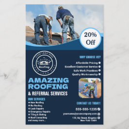 Roofing Company | Custom Logo Services Flygblad