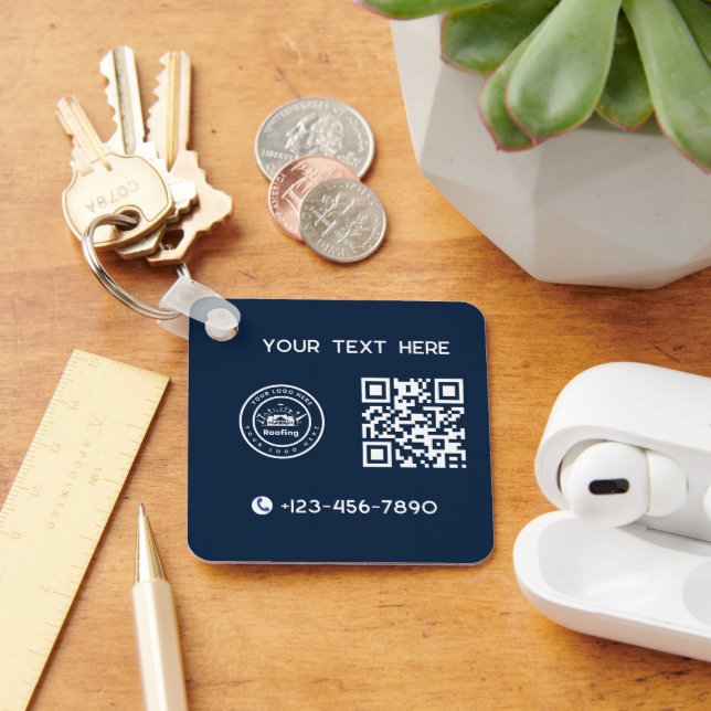 Roofing Company | Custom Logo Services Nyckelring (Skrivbord)