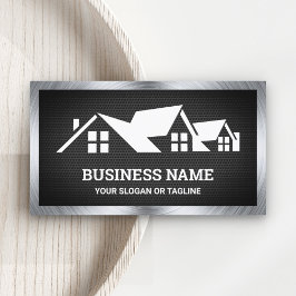 Roofing Construction Roofer i Black Mesh House Visitkort