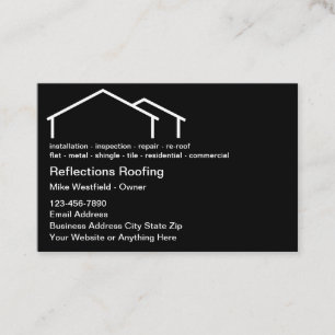 Roofing Services House Tak Symbol Visitkort
