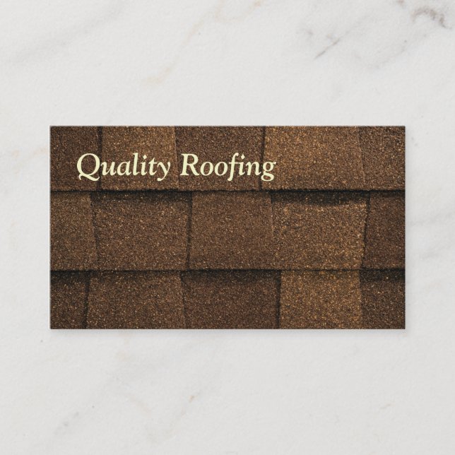 Roofing Shingle Visitkort (Framsida)