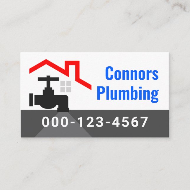 Rooftop Building With Leaking Faucet Visitkort (Framsida)