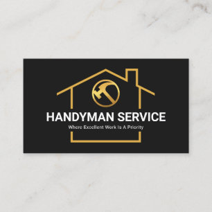 Rooftop Byggnad Ram Construction Handyman Visitkort