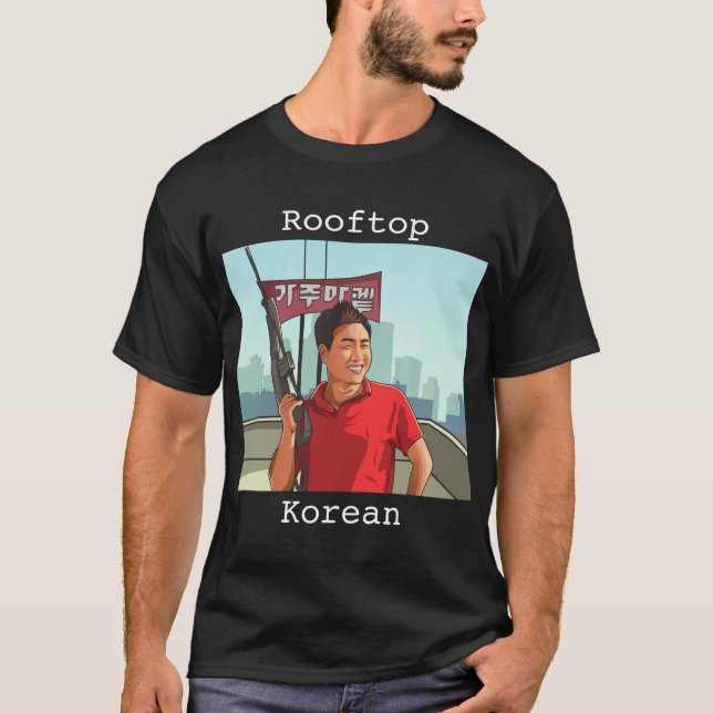 Rooftop Koreanska T Shirt (Framsida)