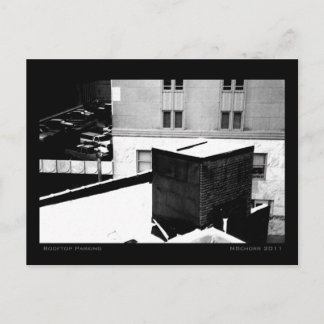 Rooftop Parking Urban Winter Ligcape Vykort