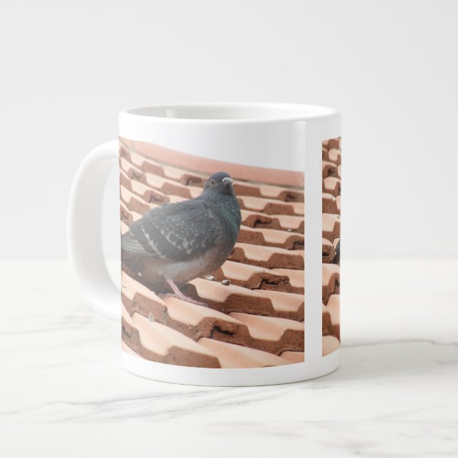 Rooftop Pigeon Mugg Jumbo Mugg (Framsida vänster)