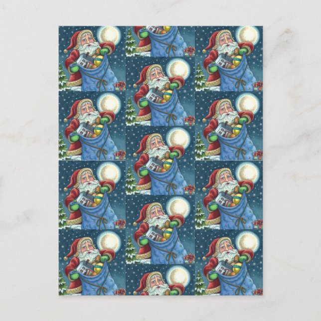 ROOFTOP SANTA BAG OF LEKSAKER, DOLLHOUSE, HOBBYHOR VYKORT (Framsida)