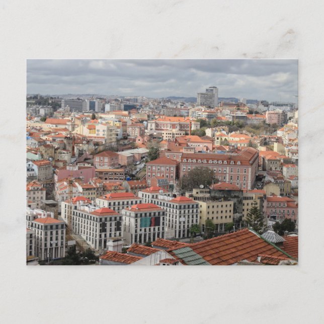 Rooftop-skylten i Lissabon Vykort (Framsida)