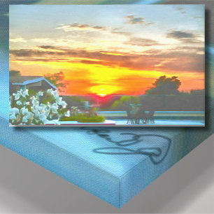 Rooftop Sunset 2295 Art. Canvastryck