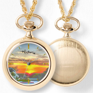 Rooftop Sunset 2295 Necklace Watch Armbandsur