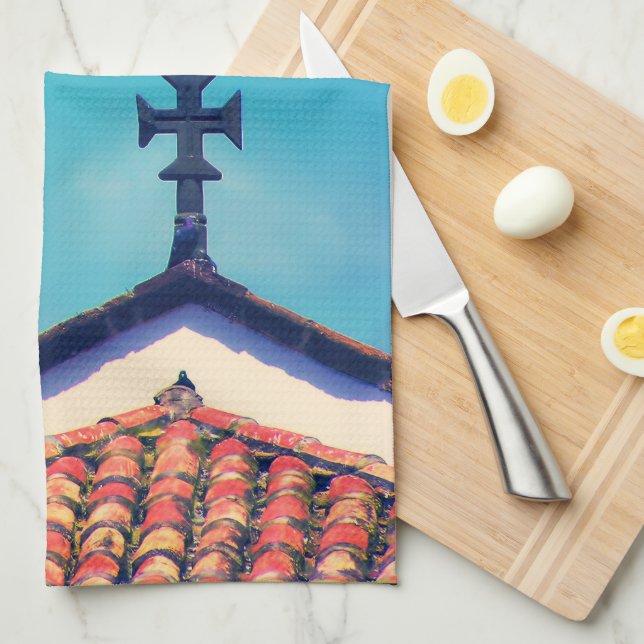 Rooftop Visitors : Funchal, Madeira (Portugal) Kökshandduk (Vikt i Fjärdedel)