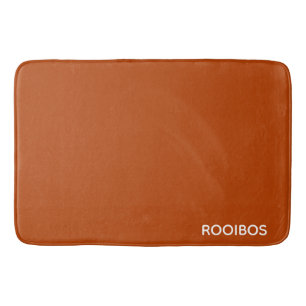 Rooibos rödbrun färg namn badrumsmatta