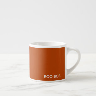 Rooibos rödbrun färg namn espressomugg