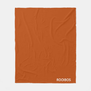 Rooibos rödbrun färg namn fleecefilt