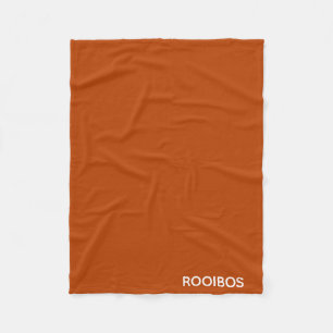 Rooibos rödbrun färg namn fleecefilt