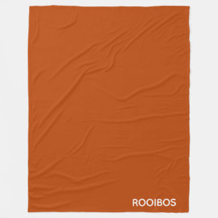 Rooibos rödbrun färg namn fleecefilt