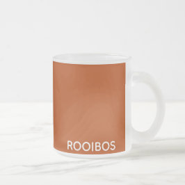 Rooibos rödbrun färg namn frostad glasmugg