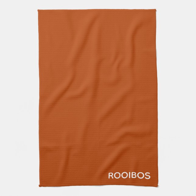 Rooibos rödbrun färg namn kökshandduk (Vertikal)